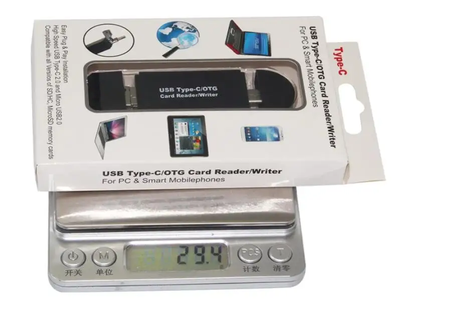  3 в 1 USB2.0 0 OTG Type-C памяти Mirco SD кард-ридер адаптер для телефона