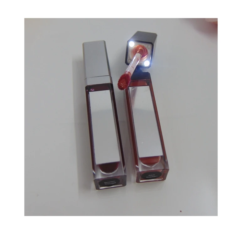 
Clear Shiny Private Label Lipgloss With Mirror and LED Light 