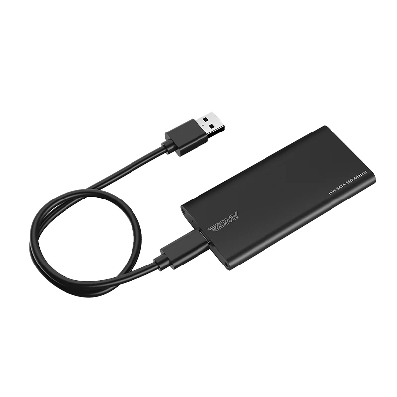 
mSATA to USB 3.1 Gen2 6GBPS SSD Enclosure with USB Type C Interface for mSATA Internal Solid State Drive 