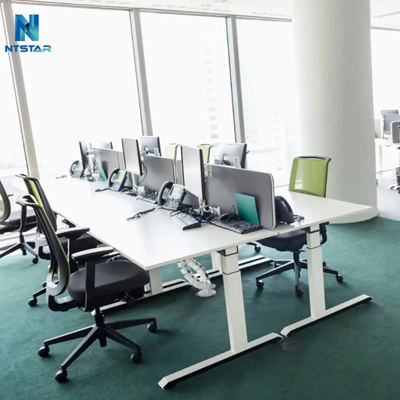 2HF3A современный Рабочий стол офисная Рабочая станция регулируемая высота сидячий стоячий компьютер