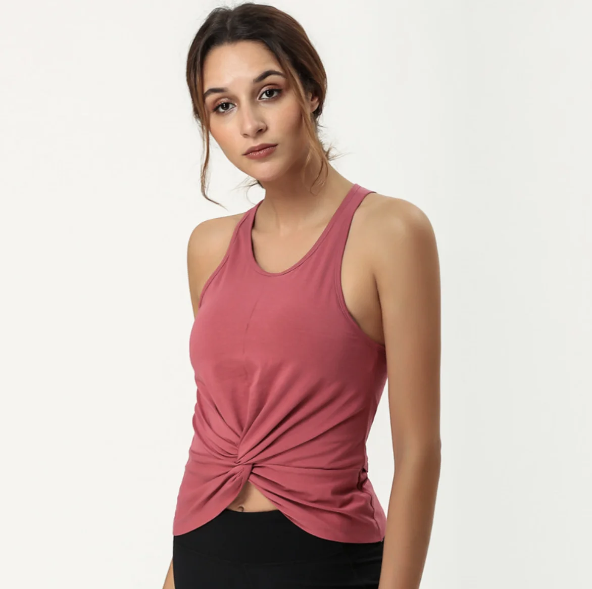 Support Customization Basic Athletic Sleeveless Loose Plain Oversize T Shirts Running Summer Tank Top For Women Gym Apparel