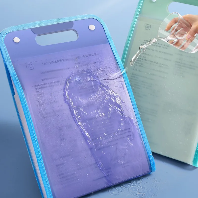 Customized LogoFile Expandable Document Test Storage Bag A4 Filing Organizer Expanding Folder