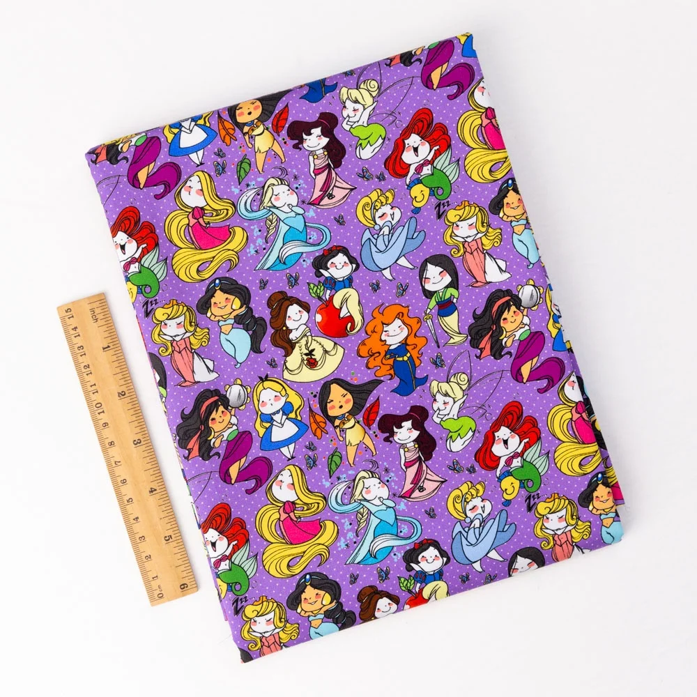 
OEKO TEX qualified princesses pattern super soft and smooth custom 100% woven cotton fabric printing for baby 