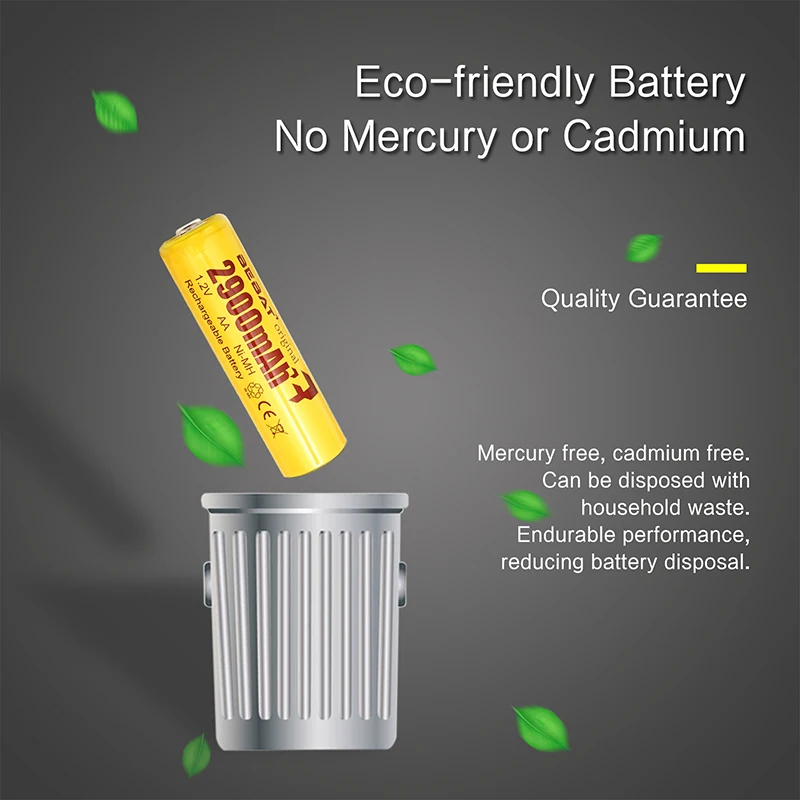 New Product 1.2V Ni-Mh USB Rechargeable AA 1200mah 2900mah nimh aaa rechargeable battery for toys
