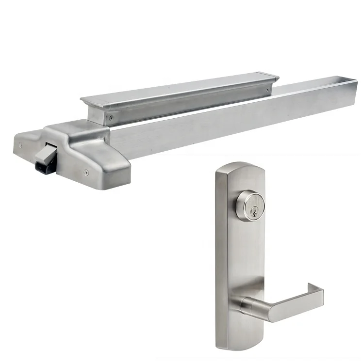 KEYMAN Exit Rim Device with Lever Handle for  Emergency Exit Door Fire Door Hardware