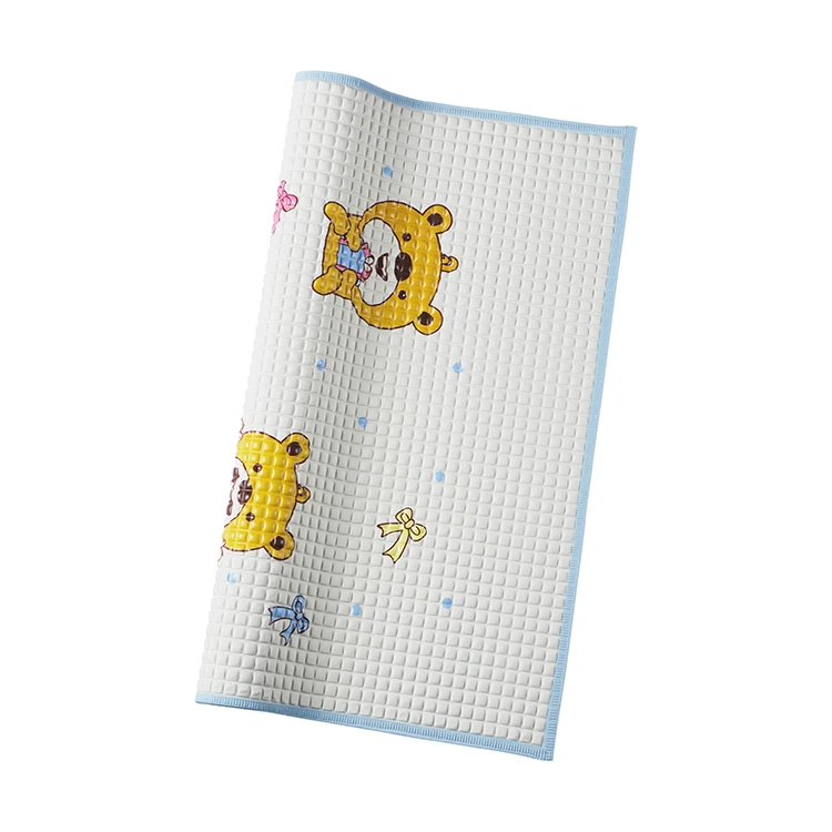 Easy to clean Air Filled Rubber Cot Sheet Baby Sleep Mat Soft Mat Warm And Kind Beautiful Pattern