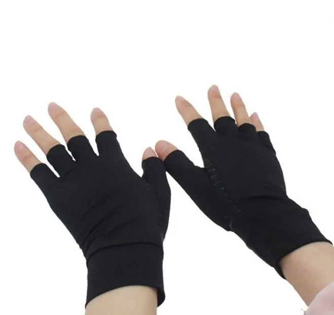 Fingerless Open Finger Anti-Slip Arthritis Hand Gloves, arthritis copper compression gloves, arthritis compression edema gloves