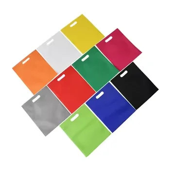 Wholesale Customized Promotional Shopping Bag D Cut Non Woven Bag With Printing Logo