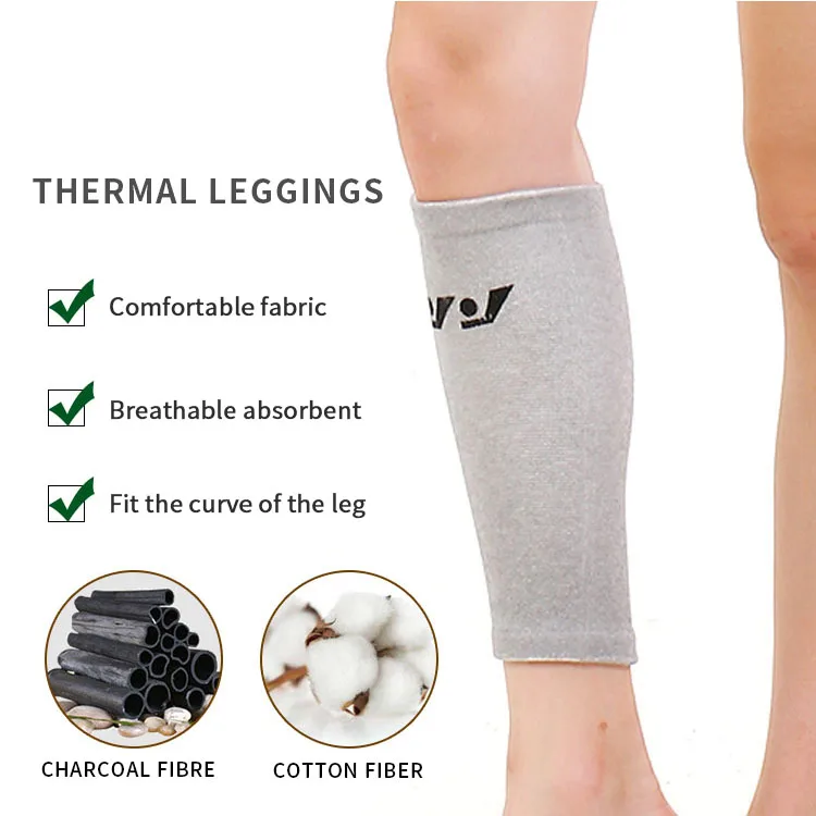 Unisex footless leg warmer breathable elastic compression calf sleeve shin splint supports