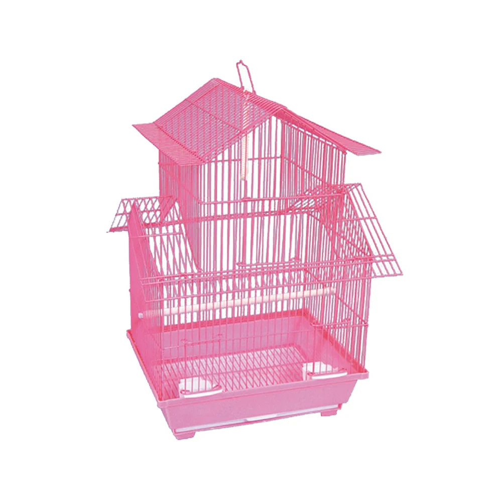 Folding Metal Splicing Birds Nest House Hanging Bird Cage Custom Portable Multiple Color Iron Big Birdcages for Finch