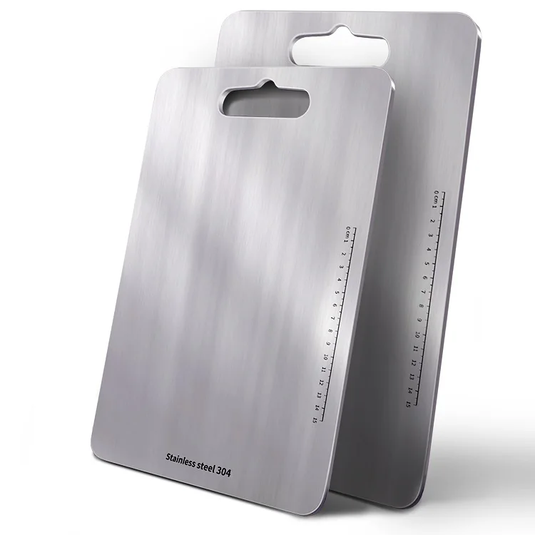 
304 Stainless steel food grade multi vegetable meat cutting chopping board for chefs kitchen home 