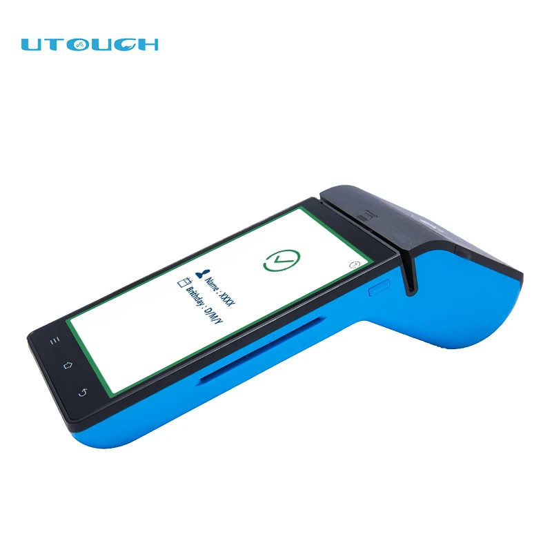 QR Code Scanner Portable PDA 5.5 Inch Android Tablet Thermal Printer