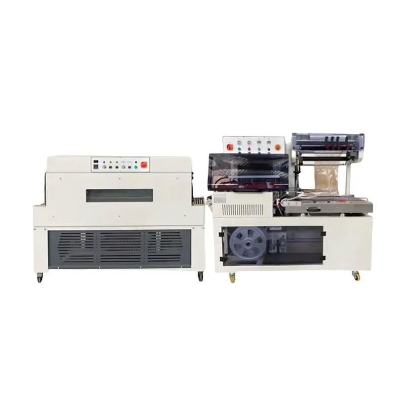 Transparent Film Wrapping Food Paper Glass Wood Foil Case Pouch Bag Automatic Electric Shrink Wrapping Packing Machine