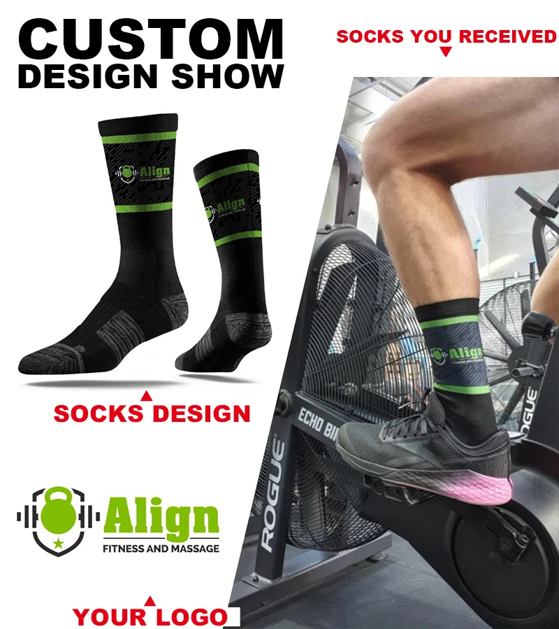 FREE DESIGN & MOCKUP made your own bicycle sport sox custom cycling sock custom logo cycle socks