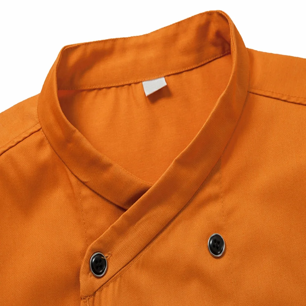 OEM Custom Service Wholesale Hotel Uniform Good Quality Top Fashion Cost Short Sleeve Cotton Quantity Chef Jacket Chef Coat