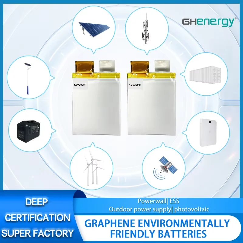 High Power Super Capacitor Battery Pouch Cell 2000mAh 2A High Rate Large Current for Boat Car Power More than 20,000 Cycles