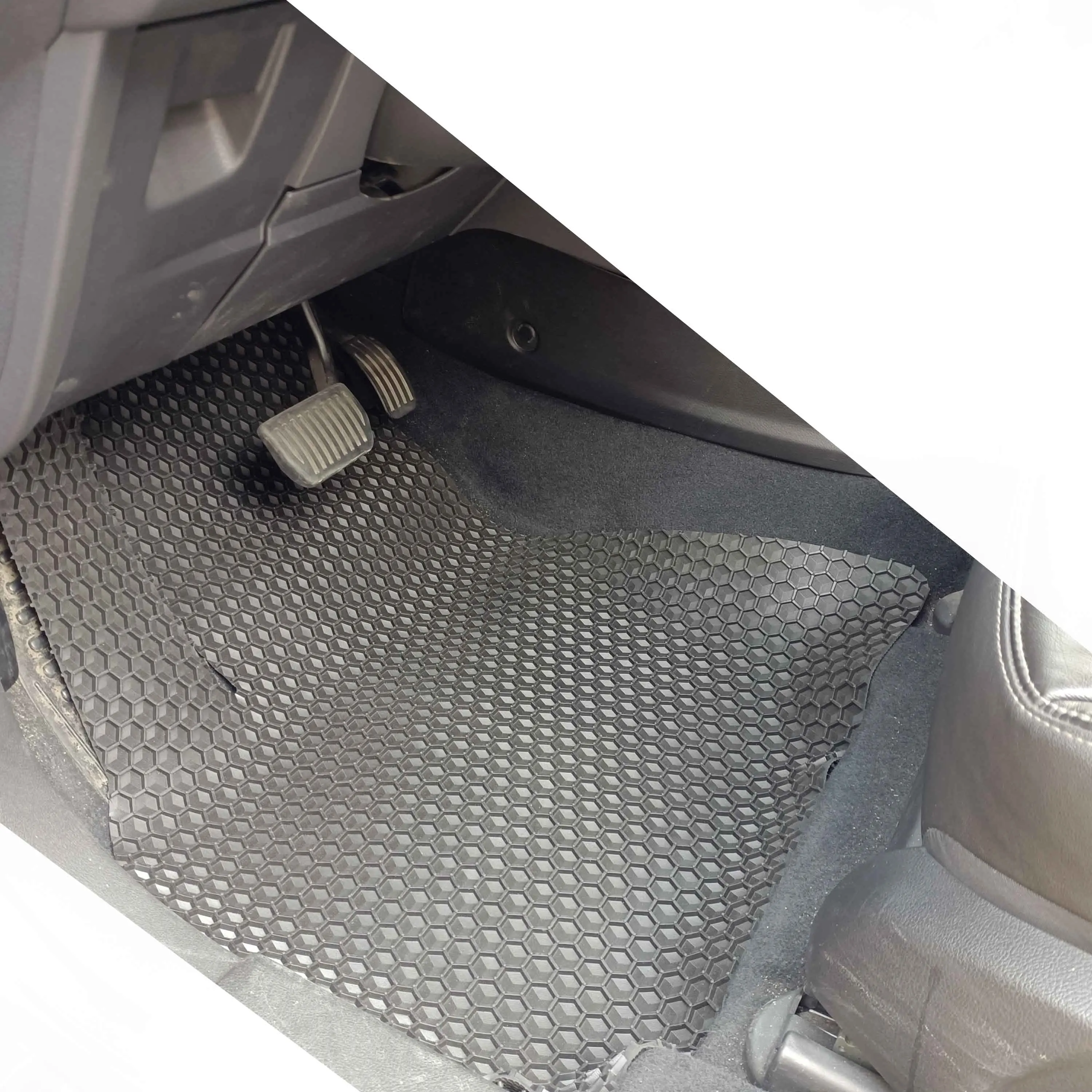 Grey Carpet Car Floor Mat Set +  Trim Universal Fit for all car model