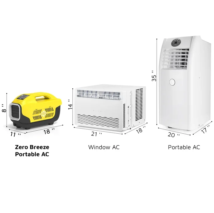 Zero Breeze Factory World Smallest 12v Portable Car Air Conditioner