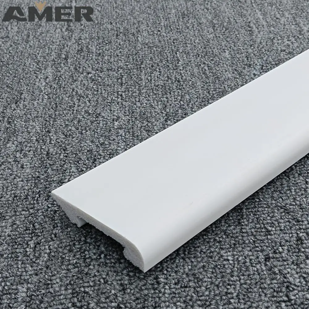 Amer OEM customizable factory ps solid water resistant wall boarder skirting guard board panel baseboard designs suppliers