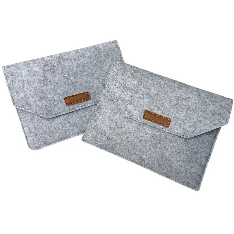 High Quality 16 11 12 13 15 Inch Luxury Square Felt Laptop Sleeve Bag Customizable Felt Protective for iPad