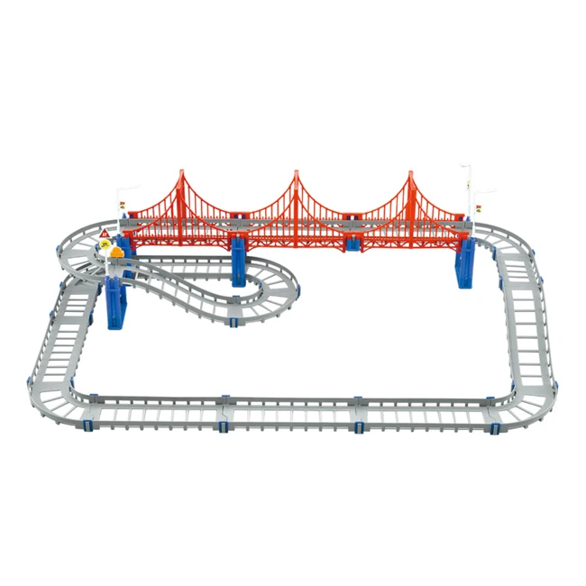Kids diy assembly electric plastic track toy car for wholesale electric slot car racing track