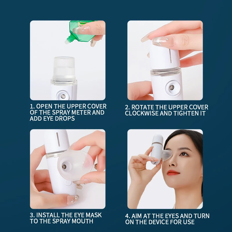 Misting Eye Moisturizer and Massager Soothes Eye Muscles Moisturizes and Nourishes Eye Area Skin