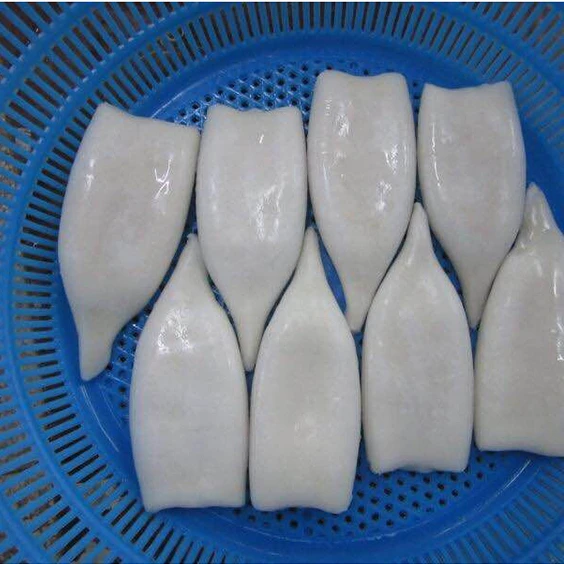 Hot selling frozen whole cleaned squid fillet