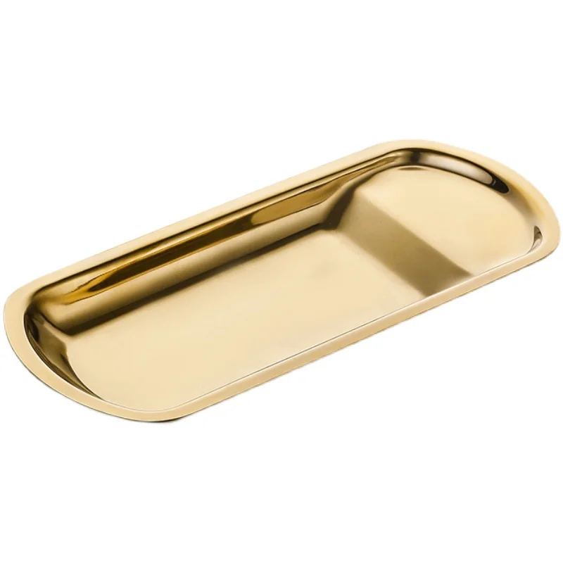 High Quality 304 Stainless Steel Dinner Dumpling Plate Durable Creative Sauce Plate Easy Clean Fries Plate