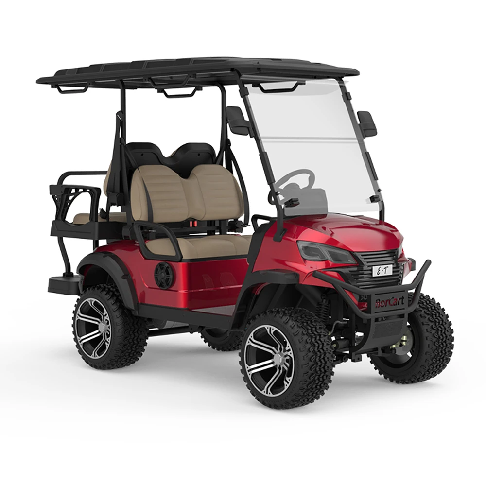 China Top Quality New Design 4 Wheel 72V Lithium Battery High Classic Golf Carts Sightseeing Vehicle Electric Golf Cart For Sale