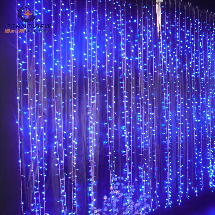 Zhongshan Factory Christmas Wedding And Holiday Decoration Luminous LED String Curtain Lights