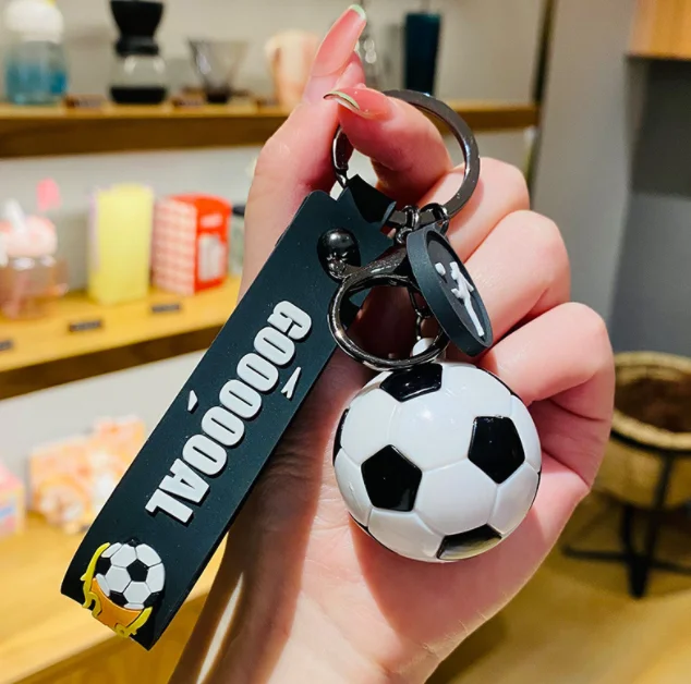 New arrived the unique design Fashion Hot Sale football keychain factory price Hot football keychain toys
