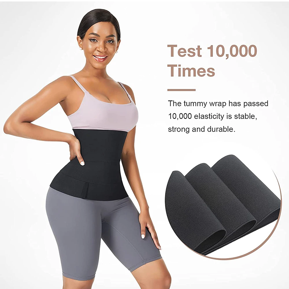 Эластичный корректирующий пояс TikTol для похудения, невидимые обертки для живота, пояс для потери веса, регулируемые подтяжки для спины и талии, триммер для женщин