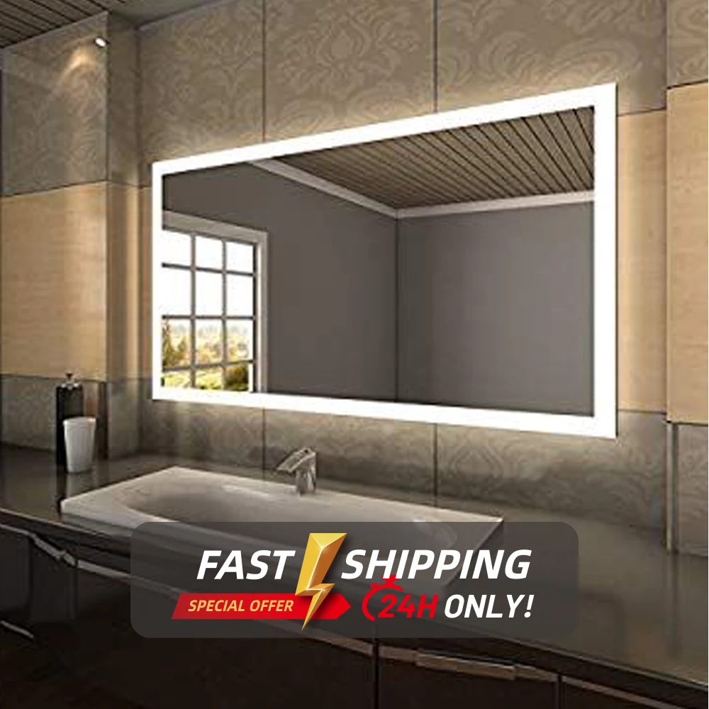 Большой светодиодный сенсорный переключатель для ванной комнаты Goodway 36*24 дюйма