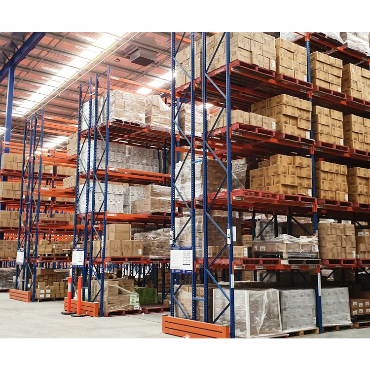 Industrial Warehouse Heavy Duty Teardrop Pallet Shelf Drill Storage Rack adjustable shelving unit