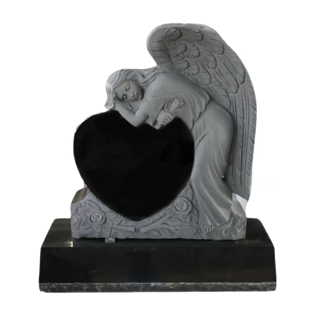 UNION STONE Angel Customized European Granite Monument Black Granite Tombstone