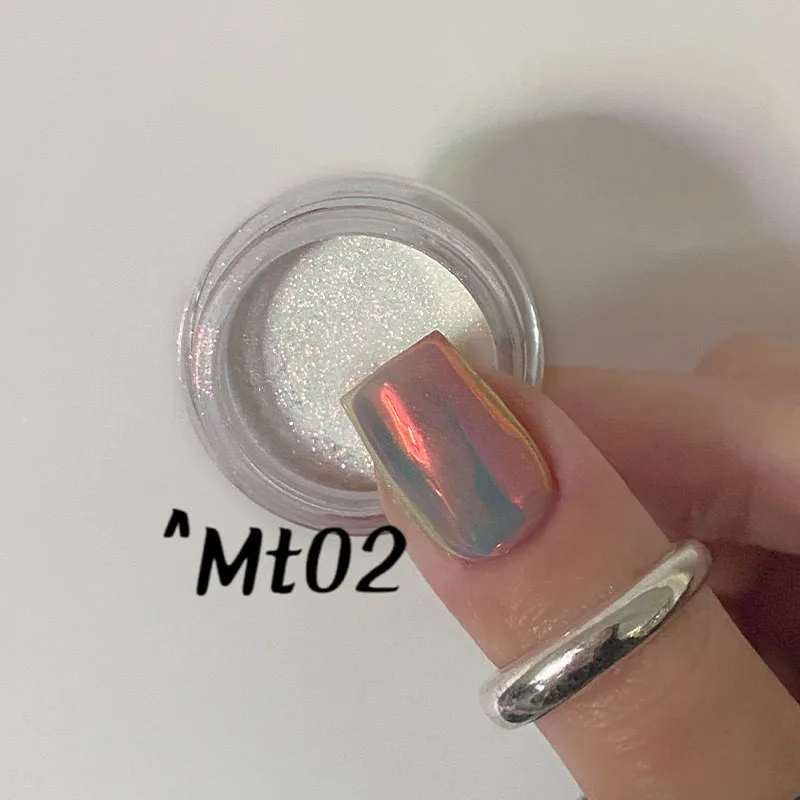 High Quality chrome powder Shiny Aurora Nail Glitter for DIY Nail Art Nail Moonlight Powder  supplier