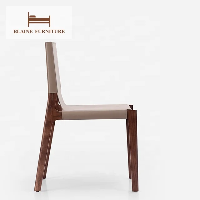 Nordic Modern Restaurant Upholstered Dining Chairs Solid Wooden Fabric Design Dining Chairs Dining Room Sets