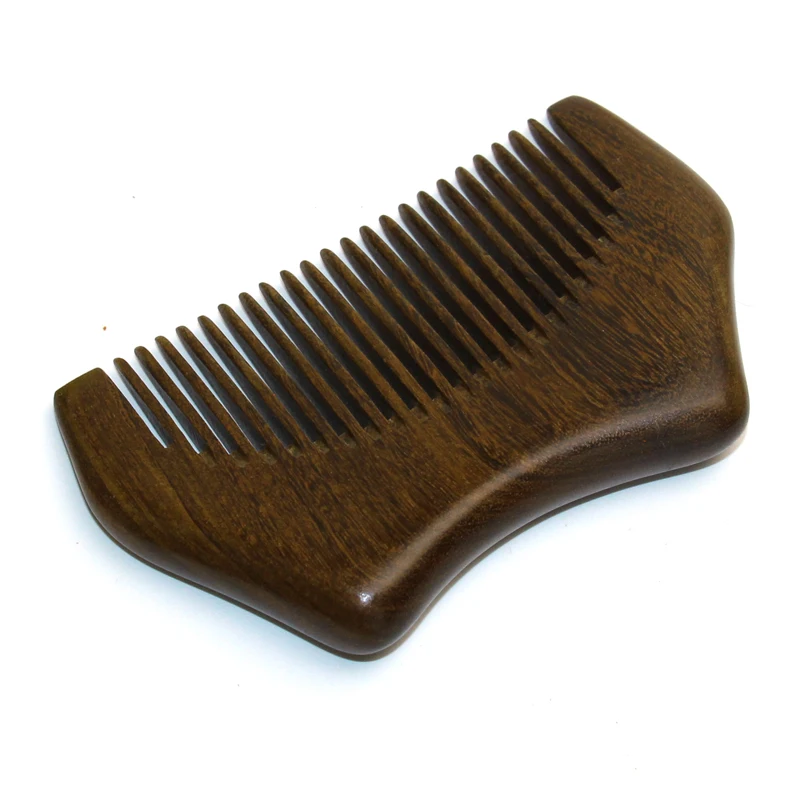 wholesale custom printed mens wood the mini mustache combs with logo