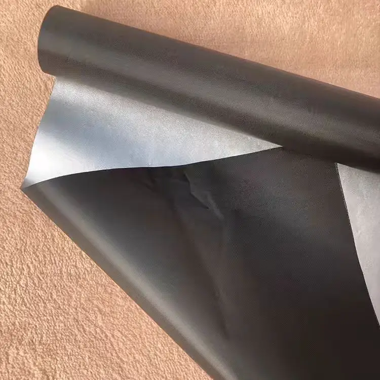 eco-friendly 210T polyester single-sided silver PU coated wholesale fabric is suitable for umbrella tent studios