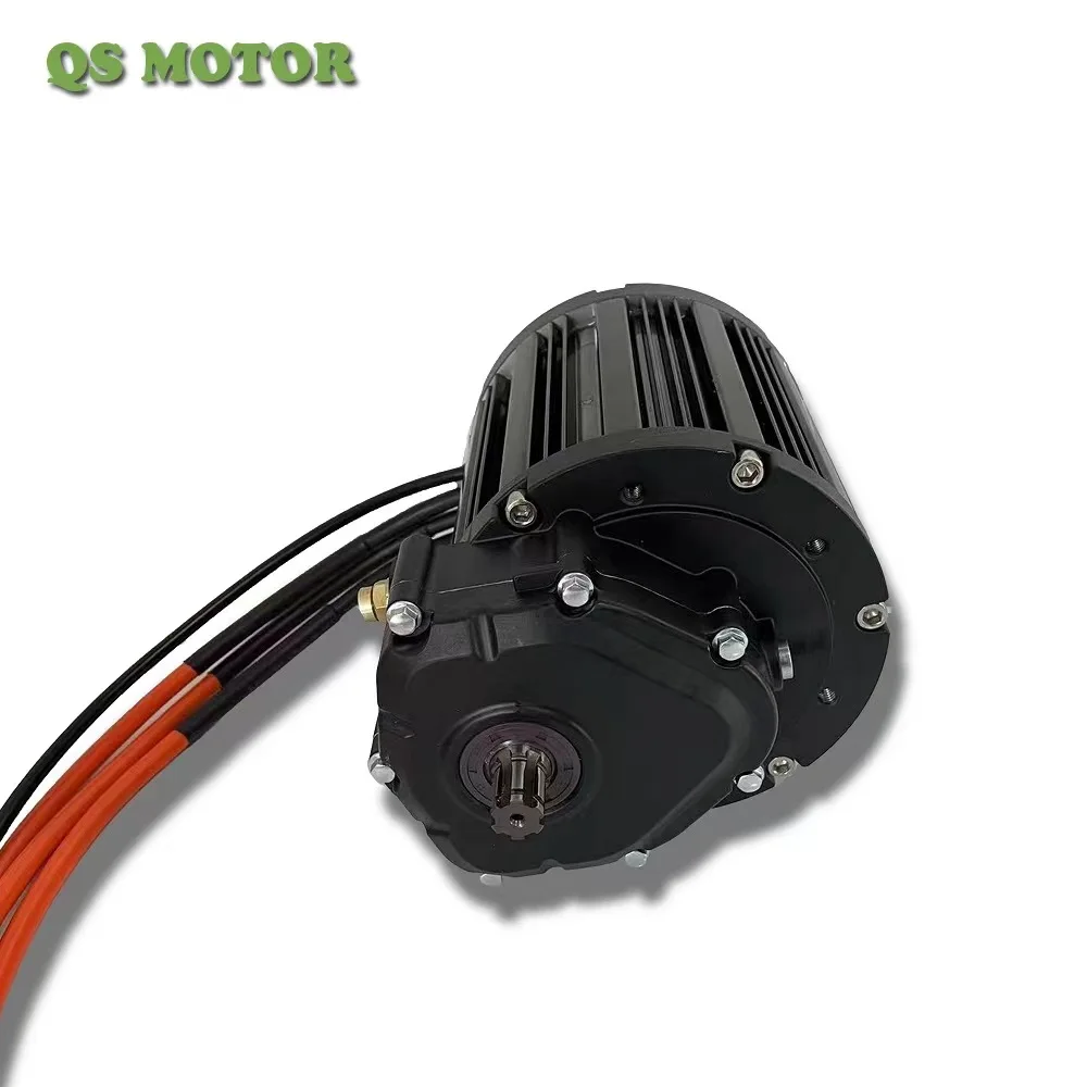 QS138 4000W 90H V3 With Internal Gear Mid Drive Motor with Fardriver Controller ND72530/72680