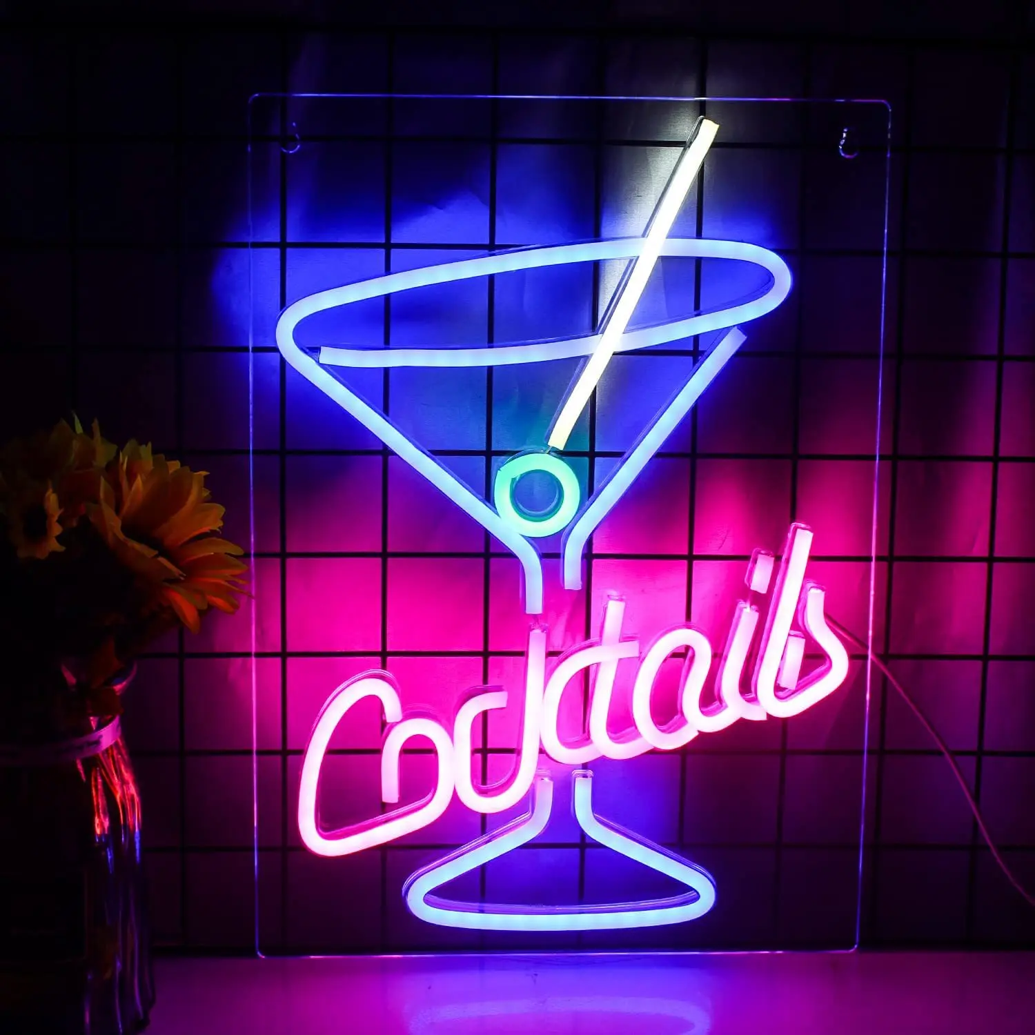 Custom Neon Sign bar Cocktails LED Sign Flex Beer Cafe Logo Pub Store Club Neon Light