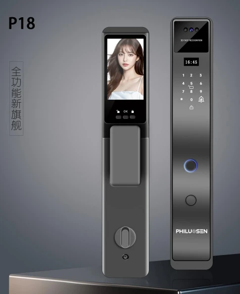 Оптовая продажа 3D распознавание лица отпечатков пальцев комбинированный код магнитная карта литиевая батарея Умный Замок