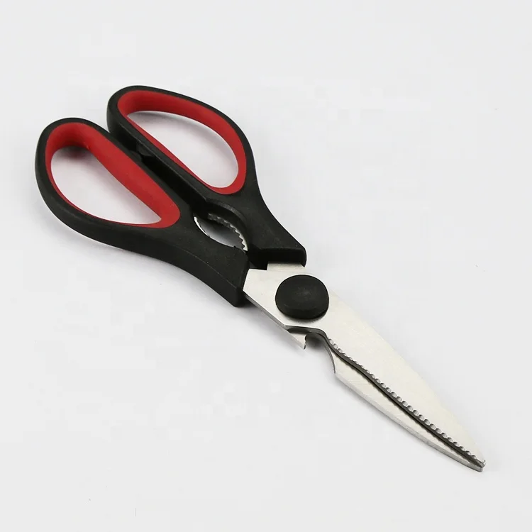 Sharp Durable Stainless Steel Kitchen Utility Balde PP+TPR Handle Scissor for Kitchen cutting