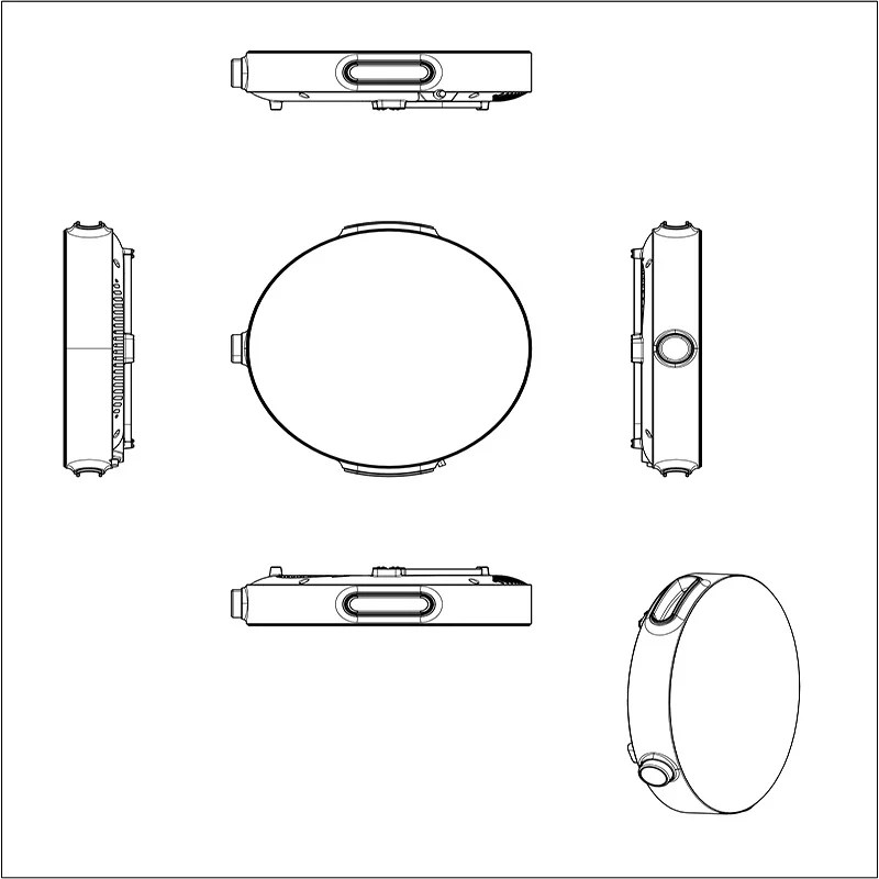 Free Standing Induction Cooktop Round Shape Induction Hob Temperature Intelligent Control Induction Cooker