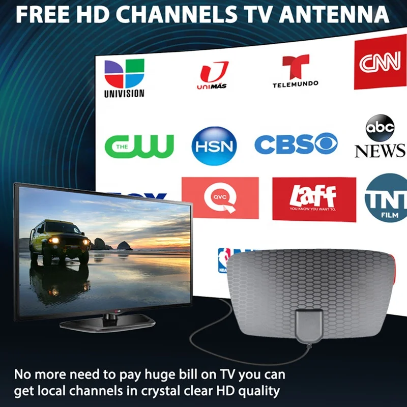 HD Digital TV Antenna  Range - Support 4K 8K 1080p Fire tv Stick and All TVs - Indoor Smart Switch Amplifier Signal Booster