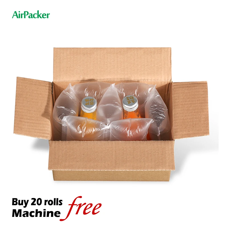 8' x 5'  shipping stuffing inflatable filling pillow plastic roll void fill air bag for cushion packing protection