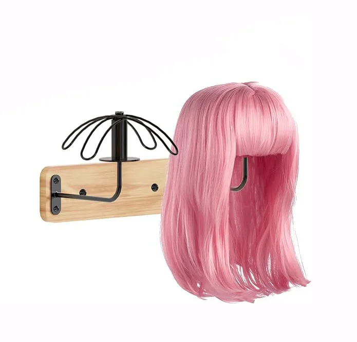 Настенный деревянный держатель для парика органайзер сушки