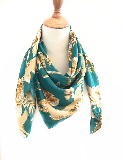 USA Europe Australia market hot sale custom design Recycled polyester satin scarf