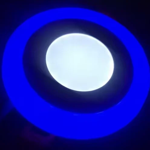Modern LED Two-Color Dimming Panel Light with White Frame round Square LED down Ceiling Lamps Office Aluminum Body Indoor Use