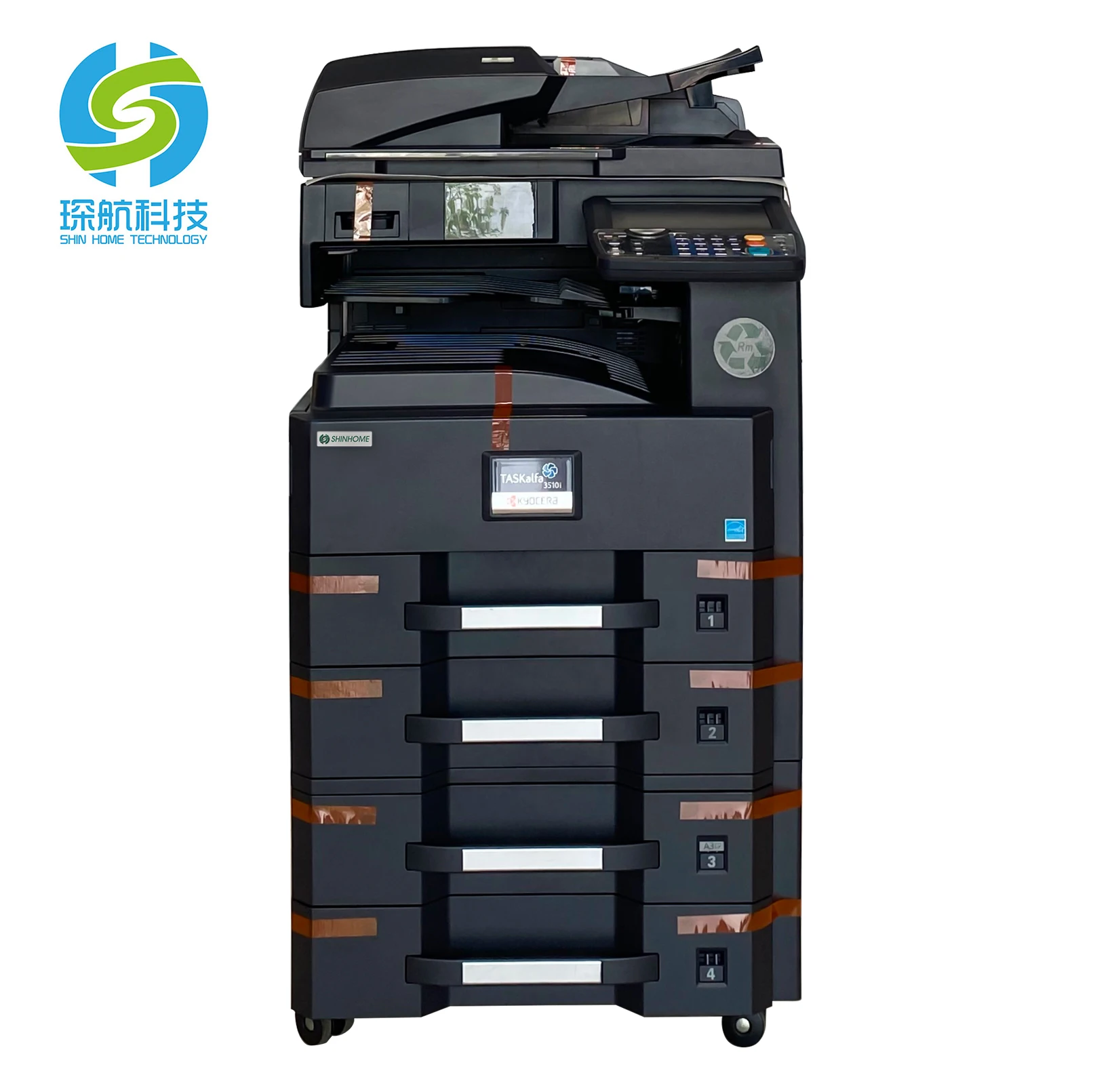  Б/у принтер A3 черно-белый копировальный аппарат для Kyocera Taskalfa 3510i Офисная многофункциональная печатная